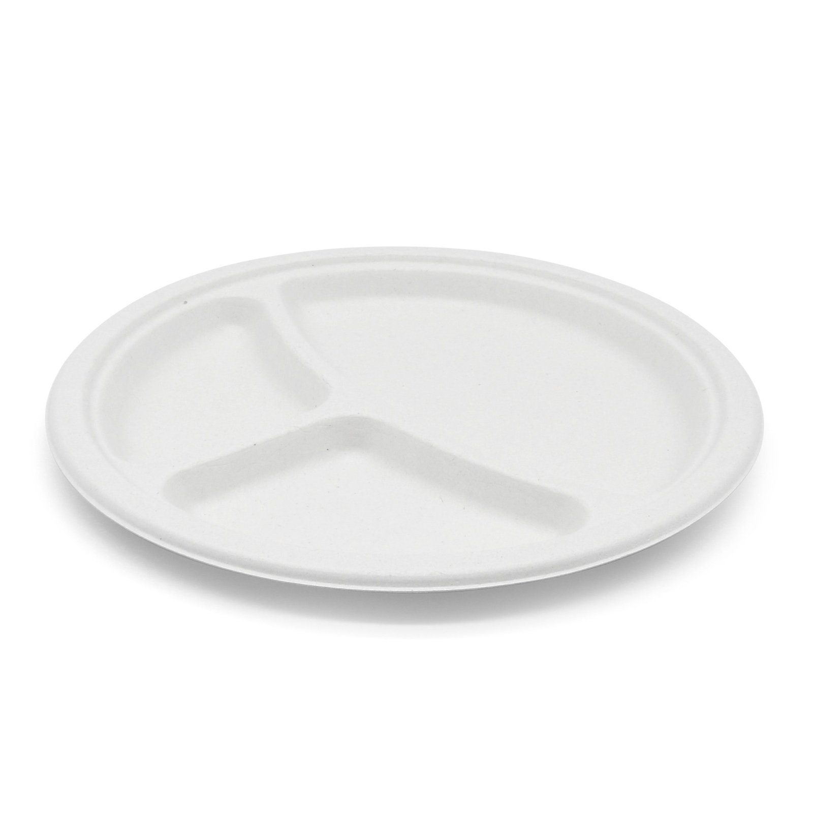 10″ 3-compartment-compostable-bagasse-plate